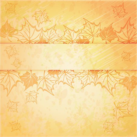 simsearch:400-05894230,k - Vector Background with maple autumn leaves. fall design Stock Photo - Budget Royalty-Free & Subscription, Code: 400-08165512