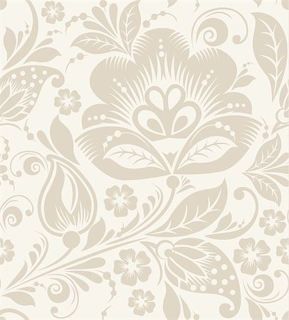 simsearch:400-04679760,k - Vector Floral vintage rustic seamless pattern. Background can be used for wallpaper, fills, web page, surface textures. Photographie de stock - Aubaine LD & Abonnement, Code: 400-08165720
