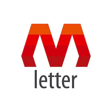 Abstract vector logo red letter M Stock Photo - Budget Royalty-Free & Subscription, Code: 400-08166611