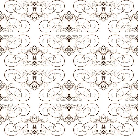 firin (artist) - Seamless texture with vintage calligraphical elements. Vector pattern Foto de stock - Super Valor sin royalties y Suscripción, Código: 400-08167062