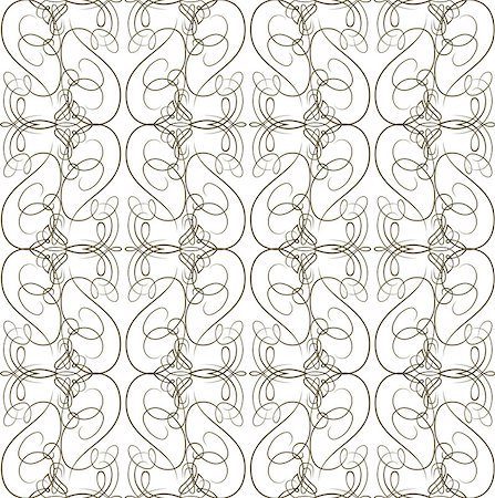 firin (artist) - Seamless texture with vintage calligraphical elements. Vector pattern Foto de stock - Super Valor sin royalties y Suscripción, Código: 400-08167070