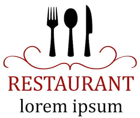 fork and spoon frame - art restaurant icon for food menu background Photographie de stock - Aubaine LD & Abonnement, Code: 400-08160184