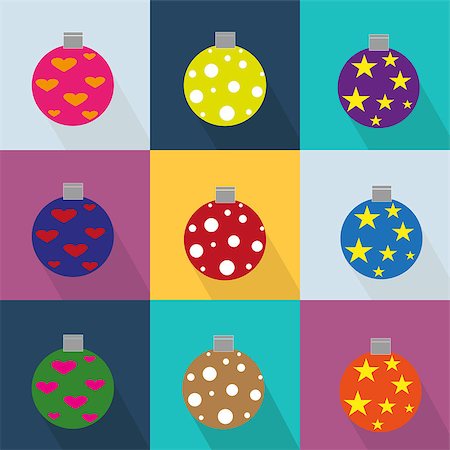 epiphany cake - Christmas icons set with objects typical of the party Stock Photo - Budget Royalty-Free & Subscription, Code: 400-08160304