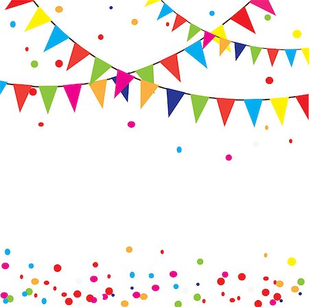 vector illustration of celebration background with bunting Stock Photo - Budget Royalty-Free & Subscription, Code: 400-08160335