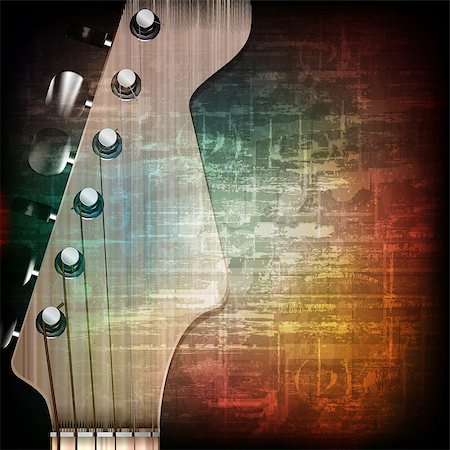 simsearch:400-04617342,k - abstract music grunge vintage background with guitar Stock Photo - Budget Royalty-Free & Subscription, Code: 400-08160644
