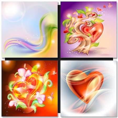 simsearch:400-05307881,k - Vector illustration of shiny bubble heart. Valentines day card Stock Photo - Budget Royalty-Free & Subscription, Code: 400-08160982