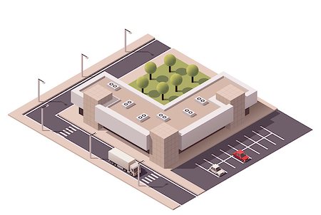 simsearch:400-08710651,k - Vector isometric shopping mall building icon Photographie de stock - Aubaine LD & Abonnement, Code: 400-08161651