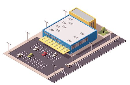 simsearch:400-09142236,k - Vector isometric shopping mall building icon Stock Photo - Budget Royalty-Free & Subscription, Code: 400-08161653