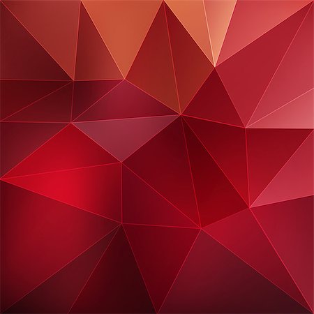Red abstract geometric triangular background vector illustration Stock Photo - Budget Royalty-Free & Subscription, Code: 400-08162330