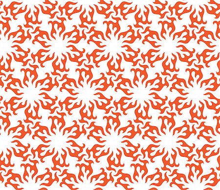 pzromashka (artist) - Vector seamless wallpaper with floral pattern in red Foto de stock - Royalty-Free Super Valor e Assinatura, Número: 400-08163119