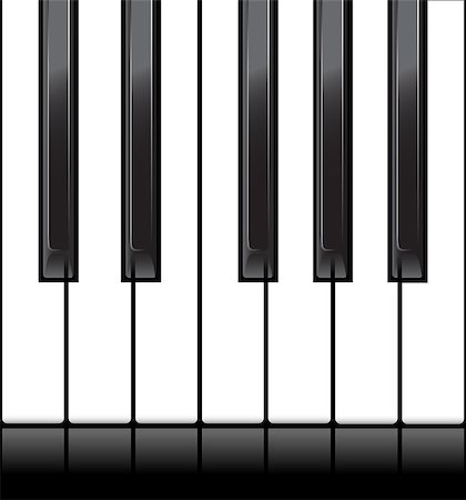 simsearch:400-08163199,k - Standard piano octave as a horizontal seamless. vector illustration Stock Photo - Budget Royalty-Free & Subscription, Code: 400-08163187