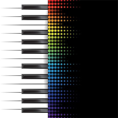 simsearch:400-07921054,k - poster background template. Music piano keyboard. Can be used as poster element or icon. Vector illustration Stock Photo - Budget Royalty-Free & Subscription, Code: 400-08163198