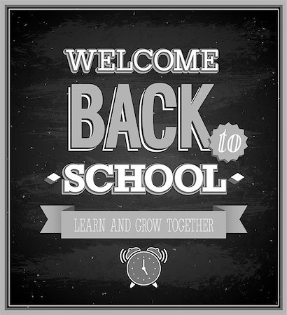 schlau - Back To School typographic design. Vector illustration. Stock Photo - Budget Royalty-Free & Subscription, Code: 400-08163351