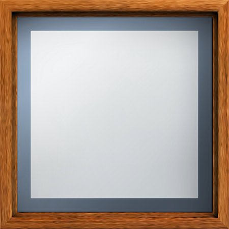 simsearch:400-08162351,k - Square wooden 3d frame. Realistic image. The illustration contains transparency and effects. EPS10 Stock Photo - Budget Royalty-Free & Subscription, Code: 400-08163452