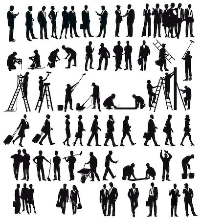 Businessmen and craftsmen Photographie de stock - Aubaine LD & Abonnement, Code: 400-08163943