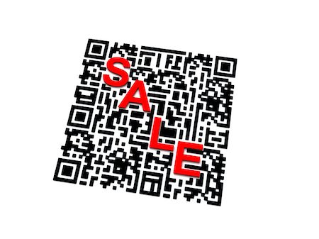 Render of QR code with red SALE Stock Photo - Budget Royalty-Free & Subscription, Code: 400-08185321