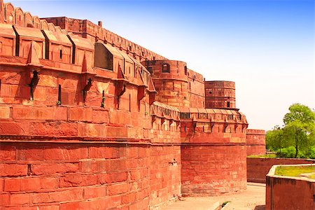 simsearch:400-04228776,k - Red Fort in Agra, Uttar Pradesh, India Stockbilder - Microstock & Abonnement, Bildnummer: 400-08186058