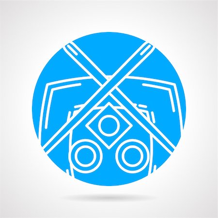 simsearch:400-05126376,k - Abstract round blue vector icon with white line sushi set on gray background. Foto de stock - Royalty-Free Super Valor e Assinatura, Número: 400-08188266
