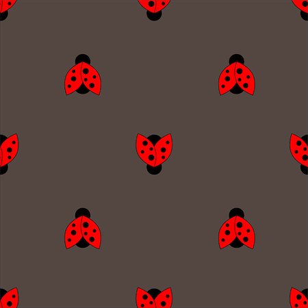 simsearch:400-05744625,k - Ladybug seamless pattern abstract texture. Vector art illustration Stock Photo - Budget Royalty-Free & Subscription, Code: 400-08189037