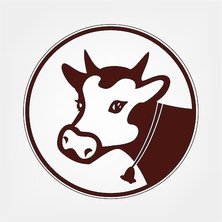 cow vector symbol Stock Photo - Budget Royalty-Free & Subscription, Code: 400-08189313