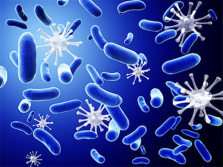 simsearch:400-04337180,k - Pathogen bacteria and viruses - 3d render Stock Photo - Budget Royalty-Free & Subscription, Code: 400-08189868