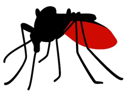 simsearch:400-07712991,k - Silhouette of biting mosquito full of blood Stock Photo - Budget Royalty-Free & Subscription, Code: 400-08189885
