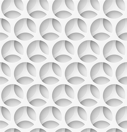 White paper seamless layered circle background with shadow. Vector illustration Stock Photo - Budget Royalty-Free & Subscription, Code: 400-08189959