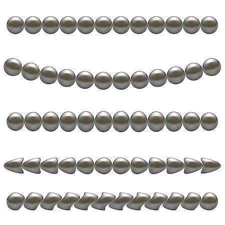 string of pearls for wedding - Dark Pearl Necklace Isolated on White Background Stock Photo - Budget Royalty-Free & Subscription, Code: 400-08194138