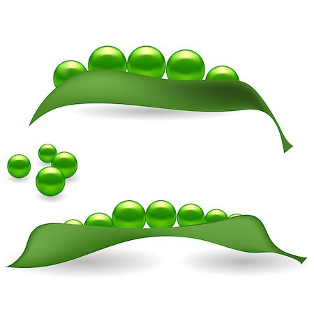 simsearch:400-05294178,k - Fresh Natural Green Peas Isolated on White Background Stockbilder - Microstock & Abonnement, Bildnummer: 400-08194131