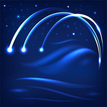 simsearch:400-06736432,k - Abstract Firework on Night Blue Sky Background Foto de stock - Royalty-Free Super Valor e Assinatura, Número: 400-08194145