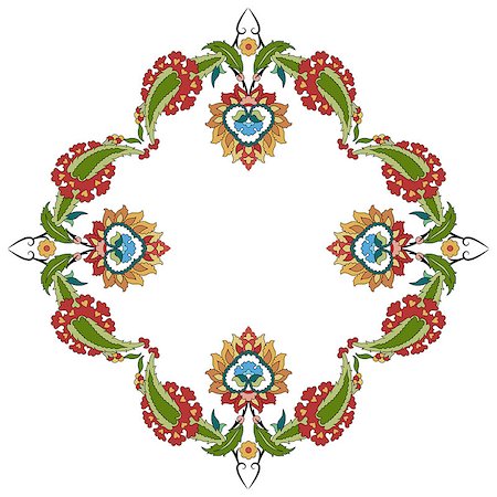 rückblick - Inspired by the Ottoman decorative arts pattern designs Stockbilder - Microstock & Abonnement, Bildnummer: 400-08194215