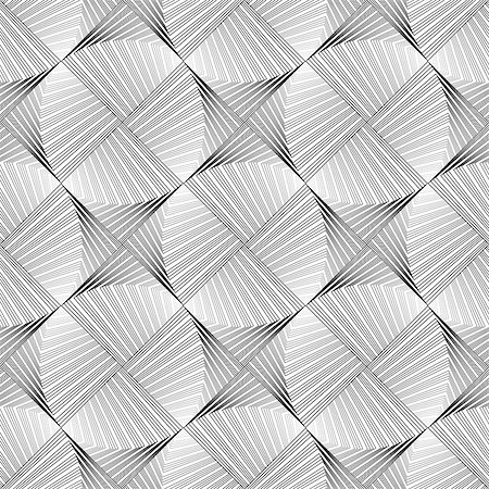 Design seamless ellipse geometric pattern. Abstract monochrome waving lines background. Vector art. No gradient Stock Photo - Budget Royalty-Free & Subscription, Code: 400-08194425