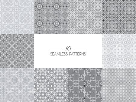 simsearch:400-07918887,k - Vector illustration. Set of geometric seamless patterns Stock Photo - Budget Royalty-Free & Subscription, Code: 400-08194441