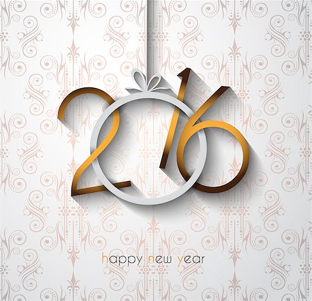 simsearch:400-08318552,k - 2016 Merry Chrstmas and Happy New Year Background for your dinner invitations, festive posters, restaurant menu cover, book cover,promotional depliant, Elegant greetings cards and so on. Stock Photo - Budget Royalty-Free & Subscription, Code: 400-08194613