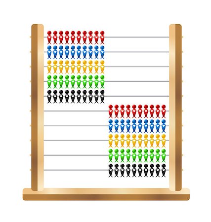 simsearch:400-05682310,k - Wooden and plastic school abacus with swallow shaped beads Stockbilder - Microstock & Abonnement, Bildnummer: 400-08195124