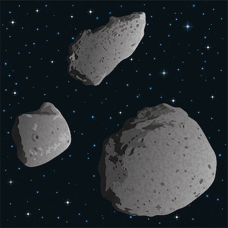 simsearch:400-04349997,k - Space background with stars and realistic stone asteroids - asteroid Gaspra and ex asteroids, moons of Mars - Phobos and Deimos. Elements of this image furnished by NASA (http://solarsystem.nasa.gov). Eps10, contains transparencies. Vector Foto de stock - Royalty-Free Super Valor e Assinatura, Número: 400-08195385