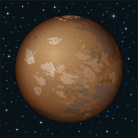 simsearch:400-09118109,k - Space Background, Realistic Planet Mars and Stars. Elements of this Image Furnished by NASA (http://solarsystem.nasa.gov). Eps10, Contains Transparencies. Vector Foto de stock - Royalty-Free Super Valor e Assinatura, Número: 400-08195394
