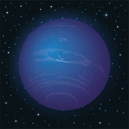 simsearch:400-09118109,k - Space background, realistic planet Neptune and stars. Elements of this image furnished by NASA (http://solarsystem.nasa.gov). Eps10, contains transparencies. Vector Foto de stock - Royalty-Free Super Valor e Assinatura, Número: 400-08195396