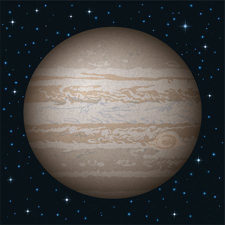 simsearch:400-09118109,k - Space background, realistic planet Jupiter and stars. Elements of this image furnished by NASA (http://solarsystem.nasa.gov). Eps10, contains transparencies. Vector Foto de stock - Royalty-Free Super Valor e Assinatura, Número: 400-08195397