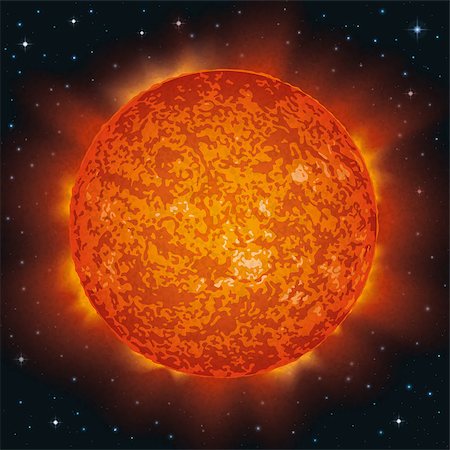 simsearch:400-09118109,k - Space background, realistic Star Sun and stars. Elements of this image furnished by NASA (http://solarsystem.nasa.gov). Eps10, contains transparencies. Vector Foto de stock - Royalty-Free Super Valor e Assinatura, Número: 400-08195392