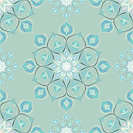 simsearch:400-08650534,k - Colored mandala pattern with beautiful ornament. Can be used for textiles, book design, pattern fills, web page background, surface textures, scrapbooking. Vector illustration eps 10. Stock Photo - Budget Royalty-Free & Subscription, Code: 400-08195535