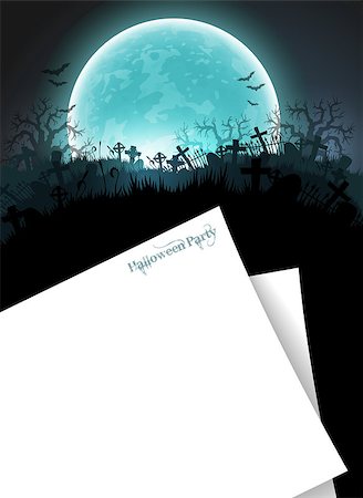 simsearch:400-05692275,k - design template for Halloween party invitations with place for text Foto de stock - Super Valor sin royalties y Suscripción, Código: 400-08195639