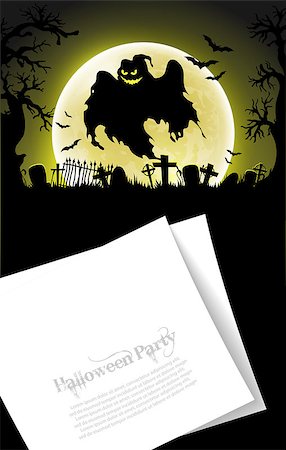 simsearch:400-05692275,k - design template for Halloween party invitations with place for text Foto de stock - Super Valor sin royalties y Suscripción, Código: 400-08195640