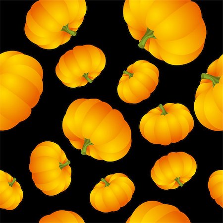 simsearch:400-05709481,k - image of pumpkin repeated on black background. vector illustartion Stock Photo - Budget Royalty-Free & Subscription, Code: 400-08195922