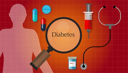 diabetes mellitus diabetic diagnosis medication problem health care icon Stock Photo - Budget Royalty-Free & Subscription, Code: 400-08196031