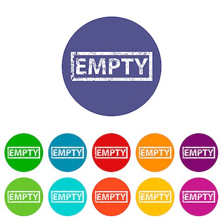 simsearch:400-08193327,k - Empty web flat icon in different colors. Vector Illustration Stock Photo - Budget Royalty-Free & Subscription, Code: 400-08196164