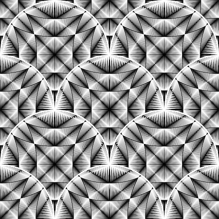 simsearch:400-08051059,k - Design seamless monochrome ellipse pattern. Abstract geometric background. Vector art. No gradient Foto de stock - Royalty-Free Super Valor e Assinatura, Número: 400-08196411