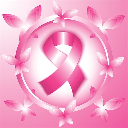 simsearch:400-04271854,k - Breast cancer awareness pink ribbon in the circle. Vector illustration. Stock Photo - Budget Royalty-Free & Subscription, Code: 400-08197033