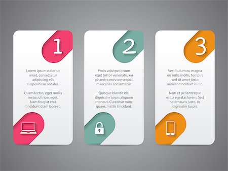 simsearch:400-07620578,k - Infographic tags design with cool icons and numbers Fotografie stock - Microstock e Abbonamento, Codice: 400-08197747