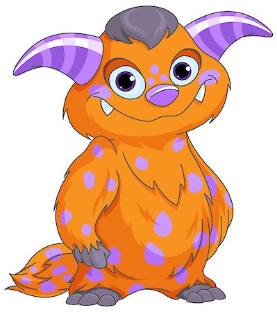 simsearch:400-06738068,k - Illustration of very cute spotted monster Stock Photo - Budget Royalty-Free & Subscription, Code: 400-08198071